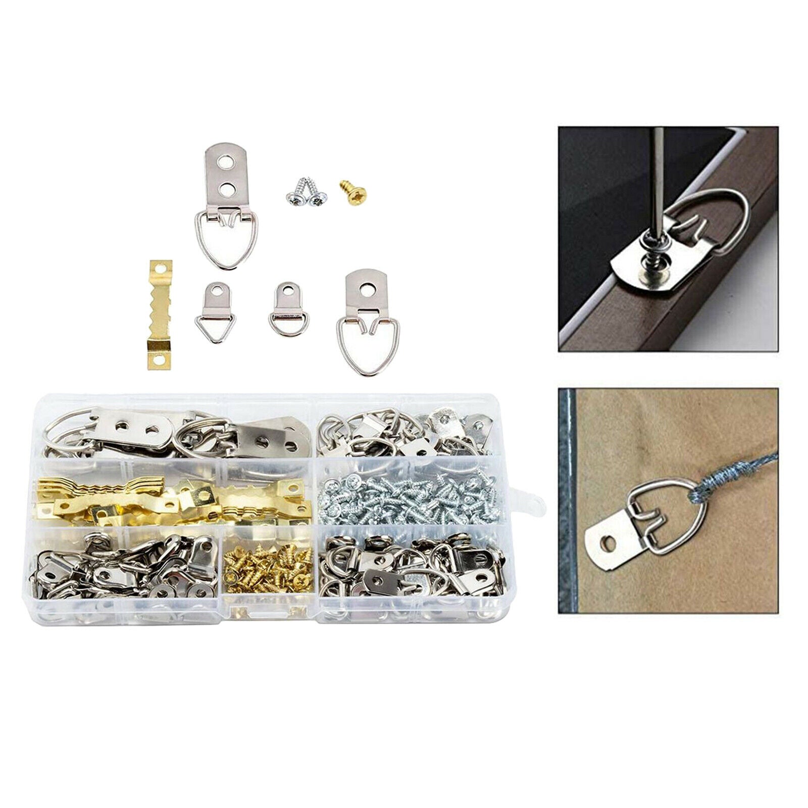 270Pcs Metal Picture Frame Hangers Art Oil Painting Mirror Hooks Fixing