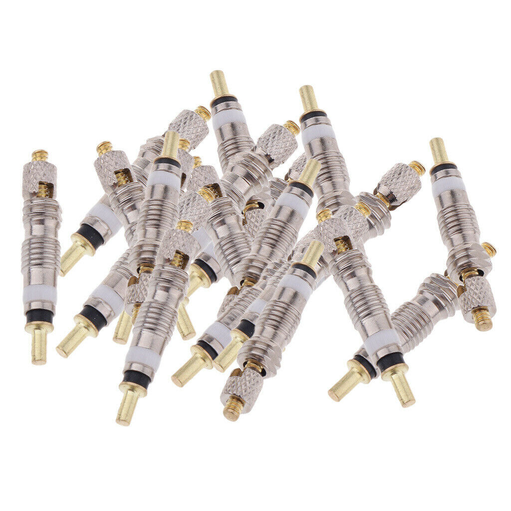 40Pcs Copper Presta Valve Core Cycle Tubeless French Cores Parts Accessories