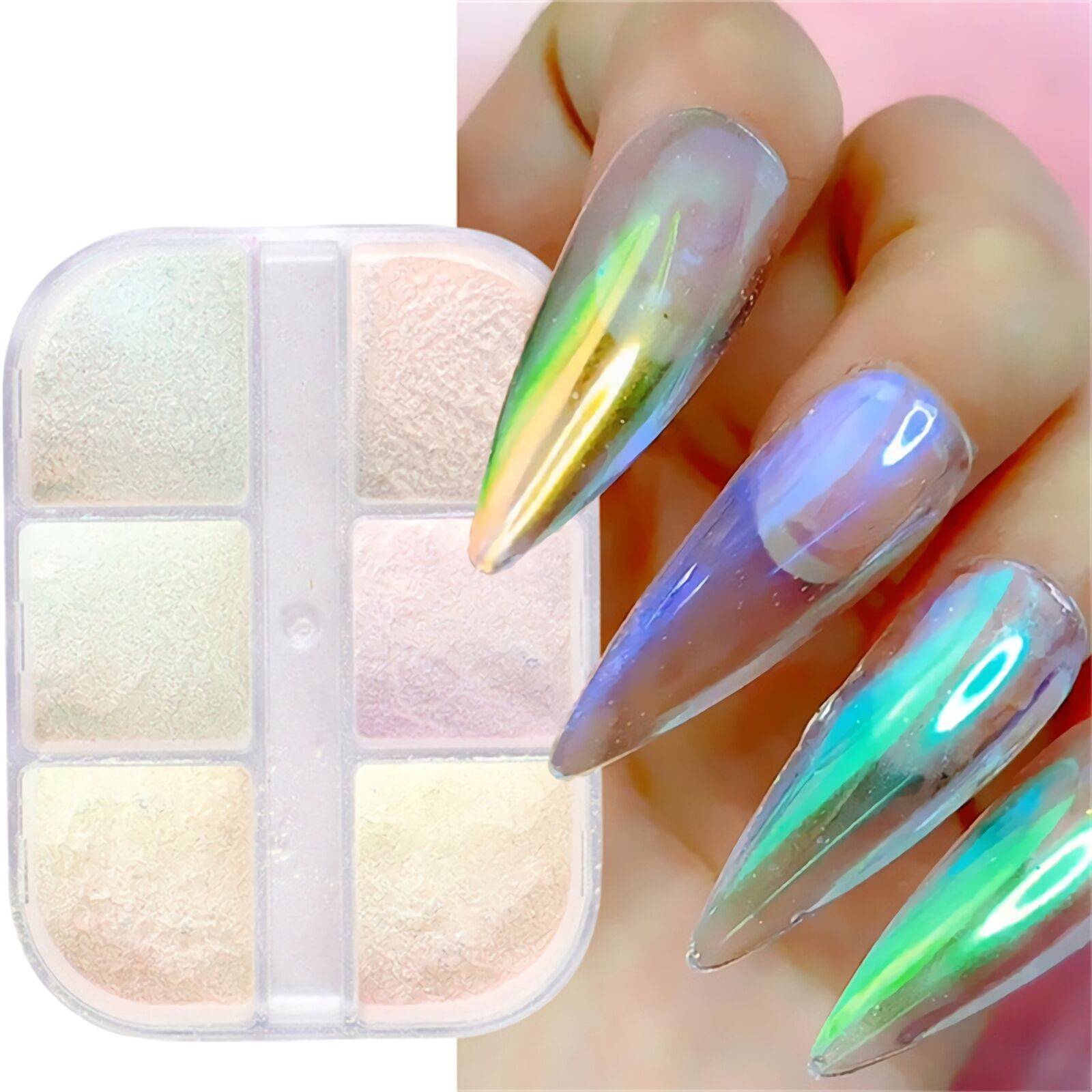 Nail Art Glitter Manicure Mirror Powder Symphony for Festival Nails Decoration