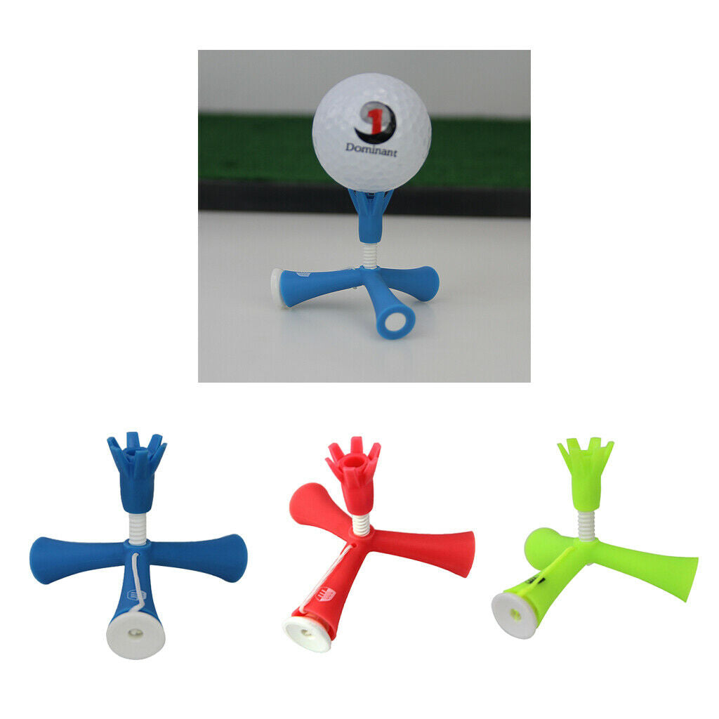 Plastic Golf Driving Range Practice Tee Holder Tees Divot Tool Green