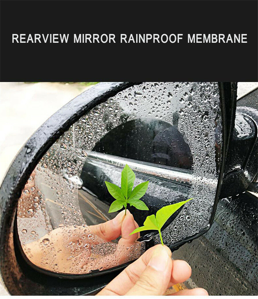 10pc Car Anti Water Mist Film Anti Fog Rainproof Rearview Mirror Protective Film