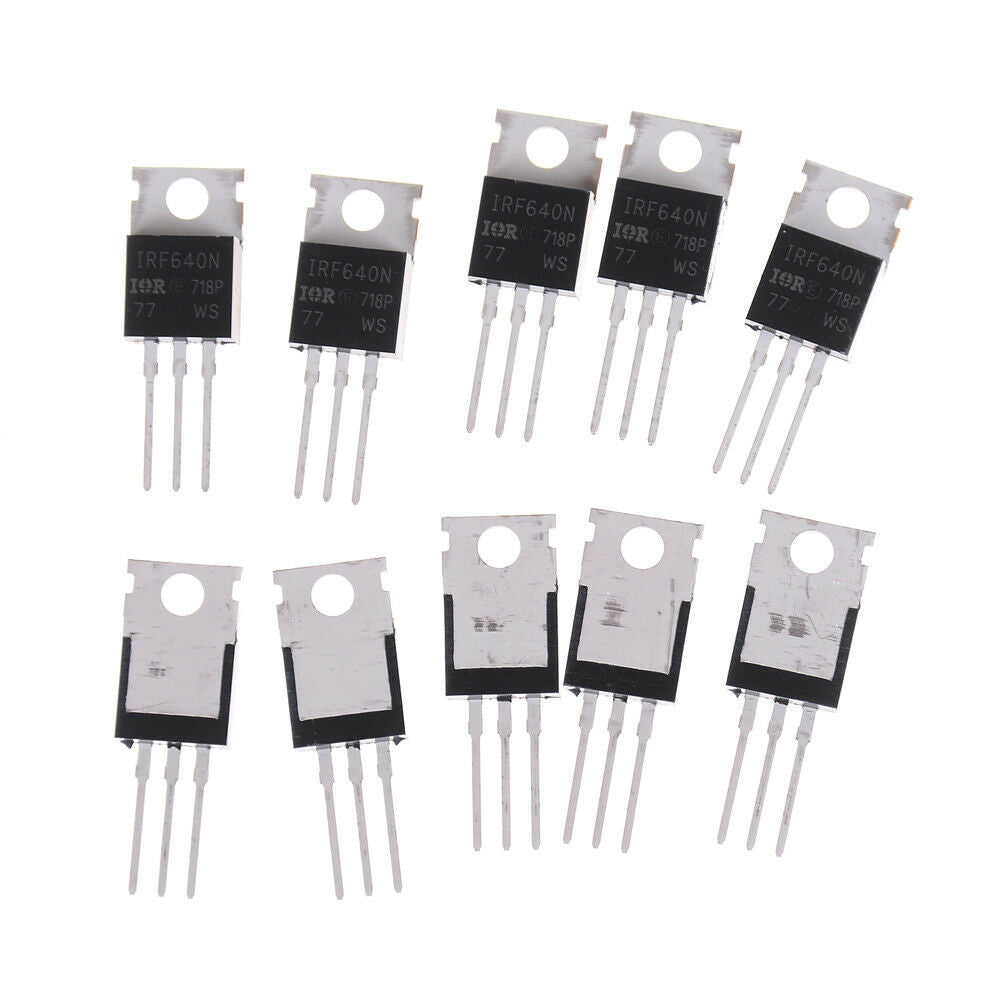 10PCS New IRF640 IRF640N Power mosfet 18A 200V TO-220 bdbacaIACA