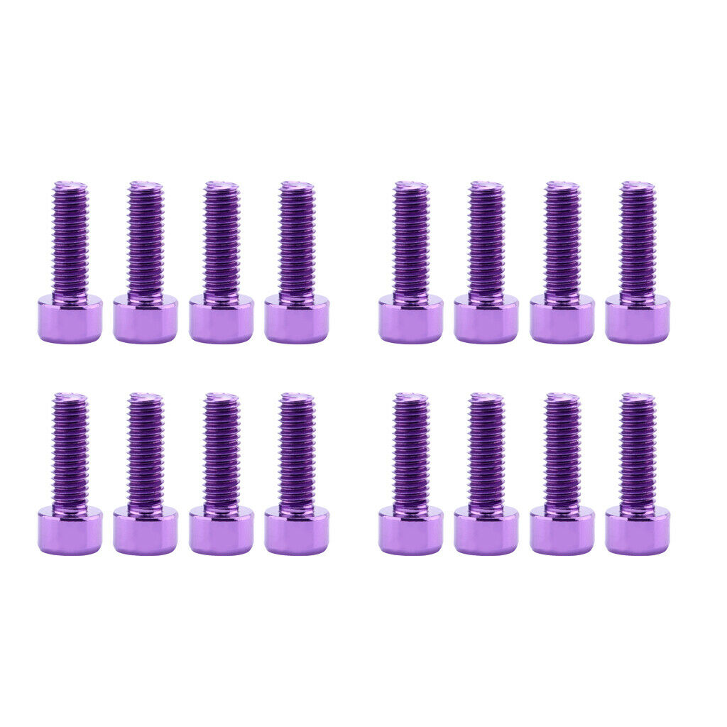 16PC Montain Bike Water Bottle Cage Holder Bolts Screws Durable Bicycle Accs