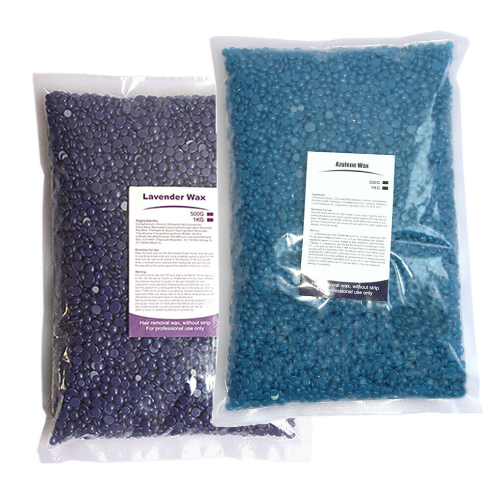 2Pcs Hard Wax Beans Hair Removal Depilatory Chest Bikini Body Waxing Beads