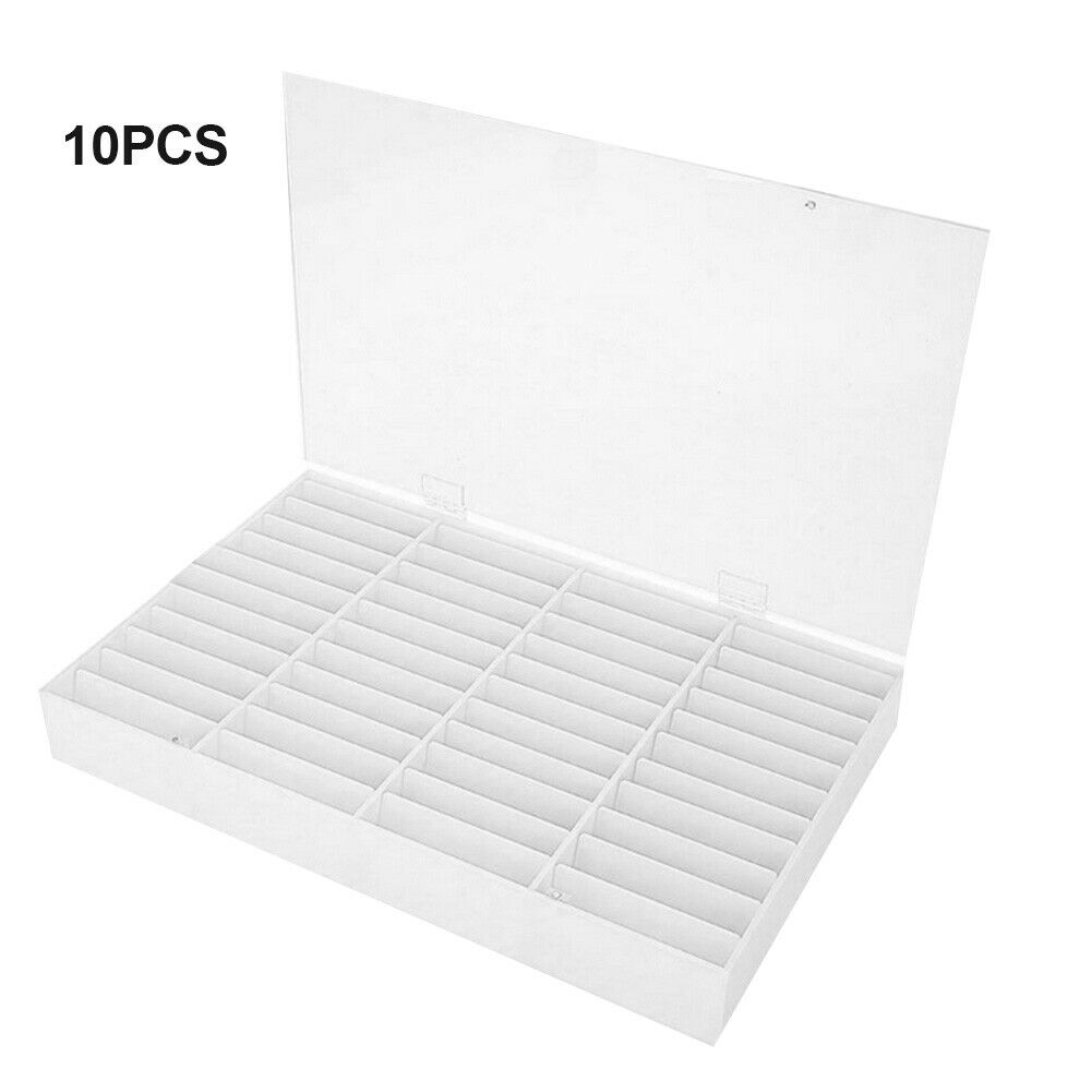 10pcs Nail Art Storage Box Card Slot Sheet Nail Art Sheet Display Plastic Sheet