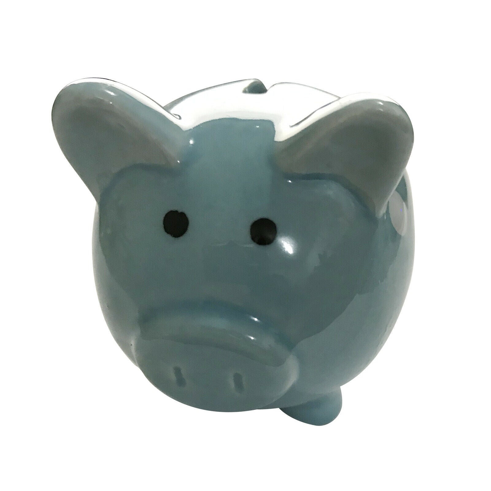 Cute Pig Piggy Bank Ceramic Coin Saving Storage Money Box Kids Gift Blue