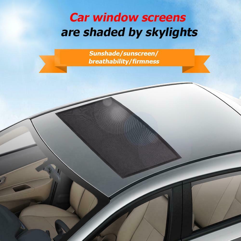 Car Front Rear Sunroof Window Cover Mosquito UV Protection Sunshade Curtain @