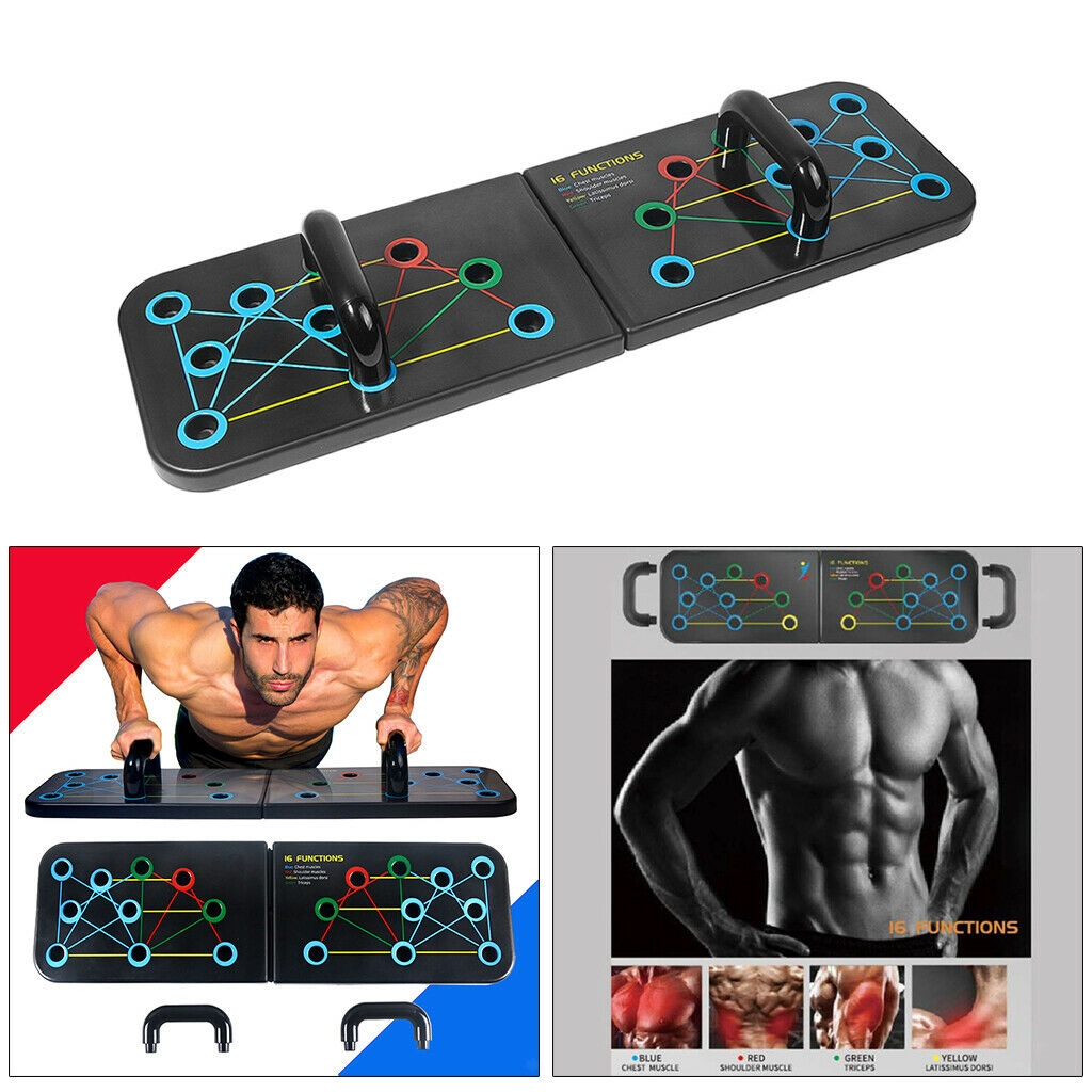 10 in 1 Push Up Rack Board System Fitness Strength Training Exercise Stand