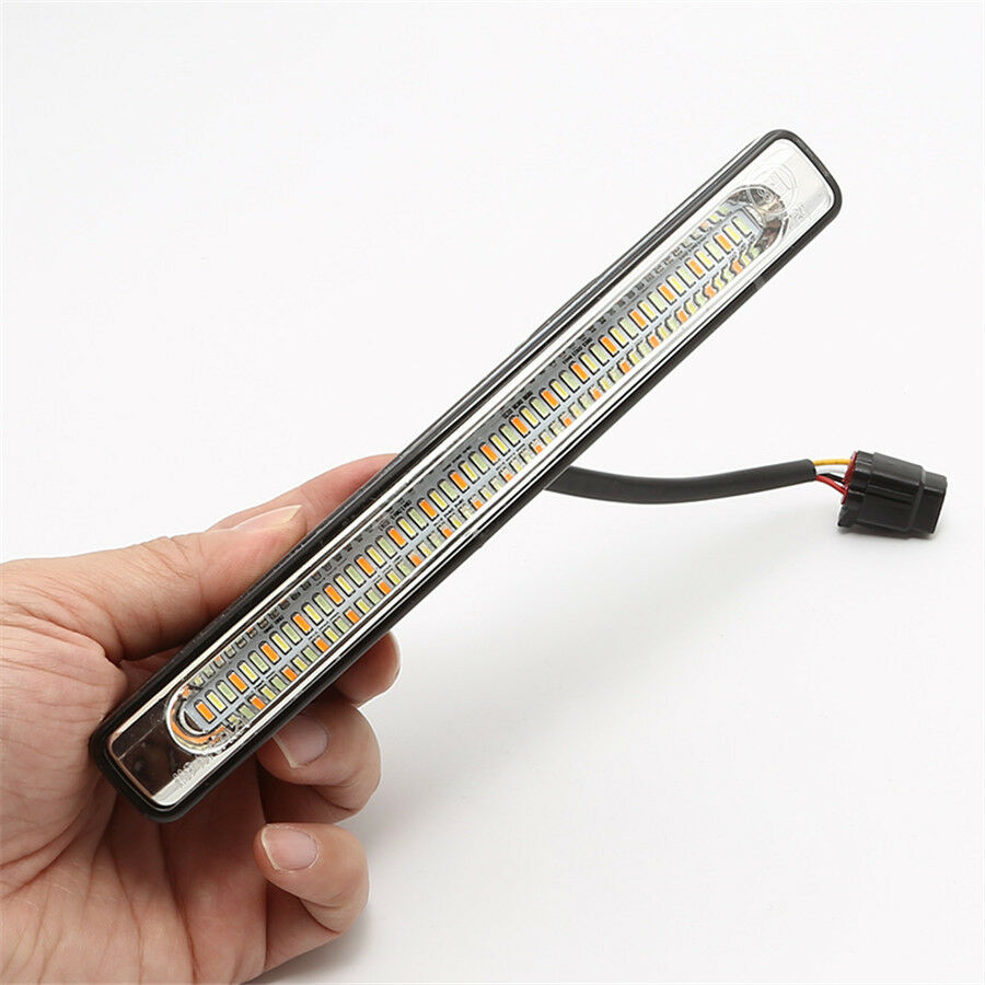 Pair Tricolor LED Daytime Running Turn Signal Light Car SUV DRL Fog Driving Lamp