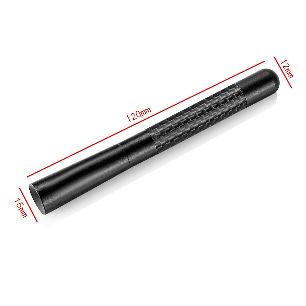 Black Carbon Fiber Stubby Short Antenna 5" Fits 94 08 Dodge RAM 1500 2500 3500