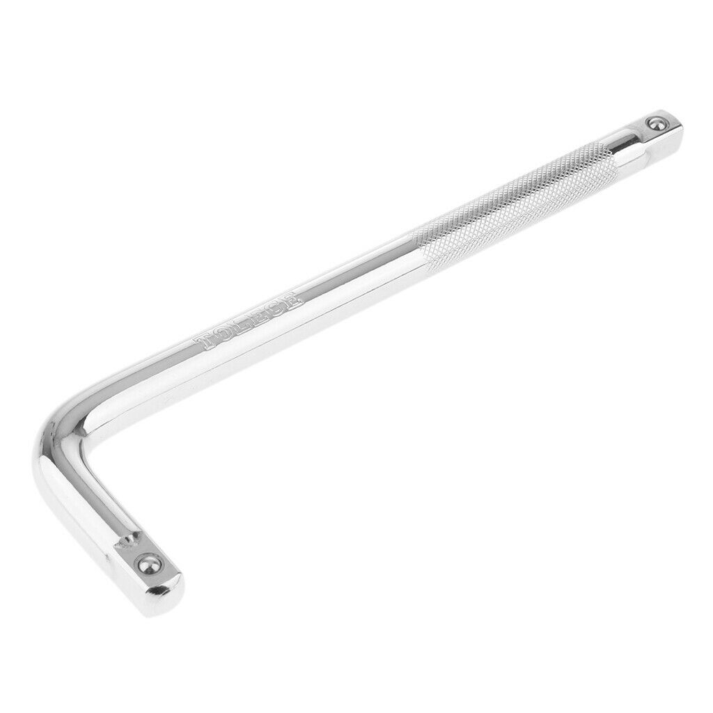 1/2" L-Handle Curved Rod Extend Bar Socket Wrench Hand Tool 8 Inches