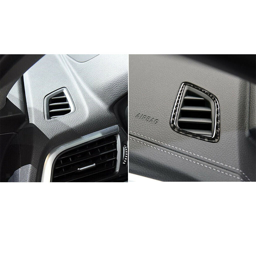 2 Units of Carbon Fiber for Car Center Console, Air Conditioning Outlet, Air