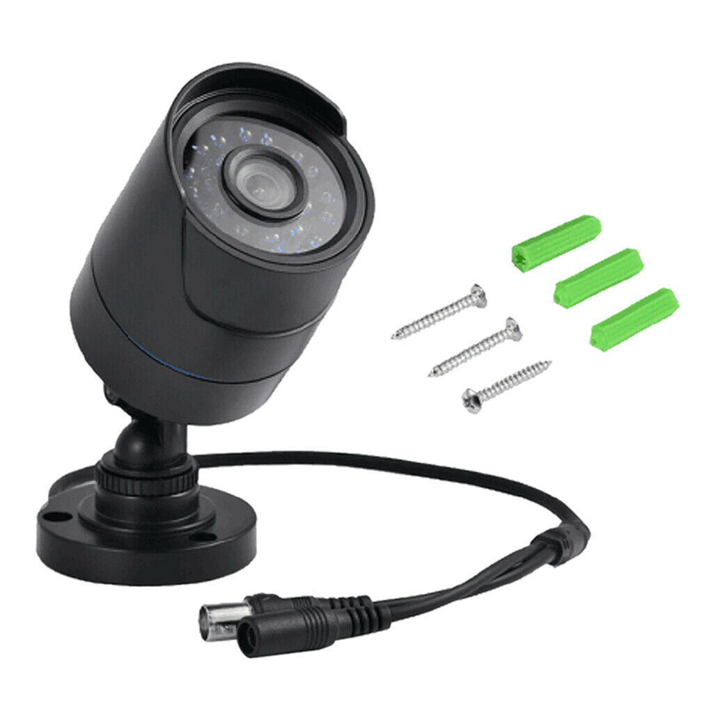 Black High Resolution Bullet Camera Outdoor with Night Vision Waterproof