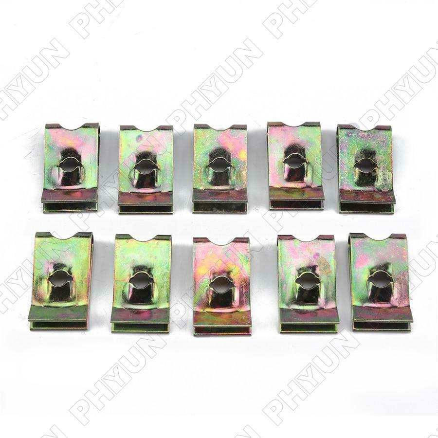 75Pcs Speed Fasteners U Nuts Car Interior Trim Panel Self Tapping Screw U Clips
