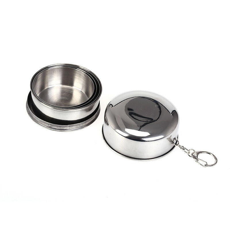 240ml stainless steel portable outdoor travel folding collapsible cup telescBDA