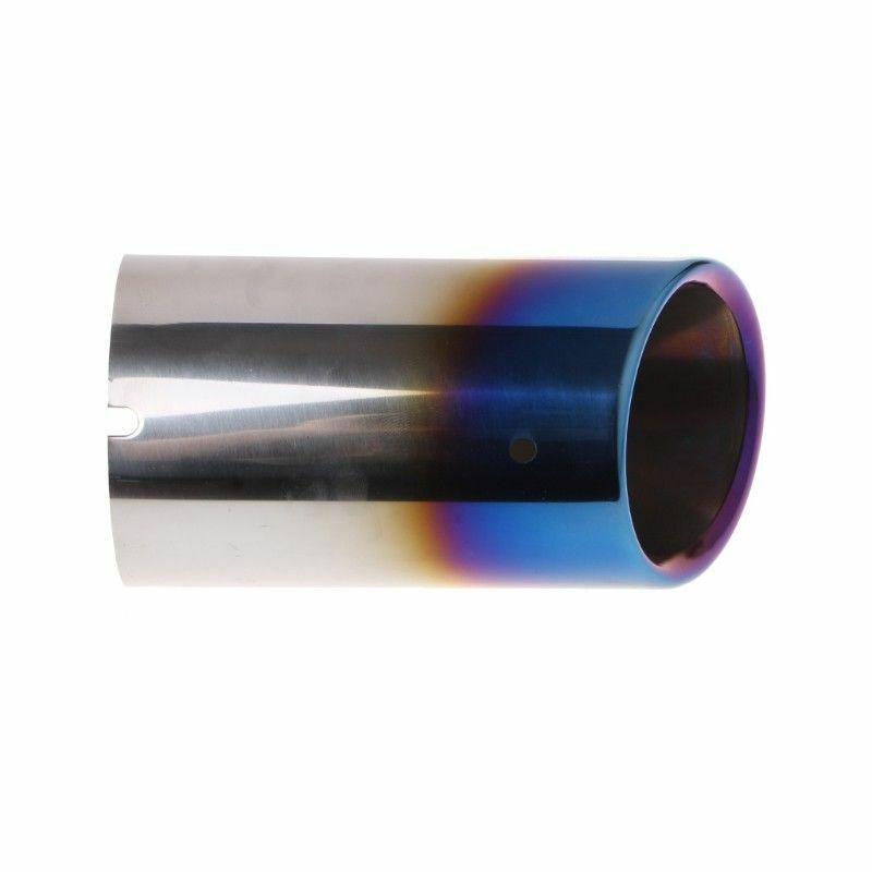 Blue 2pcs Stainless Steel Tail Exhaust Tips Muffler Fit For Audi A3 2009-2012