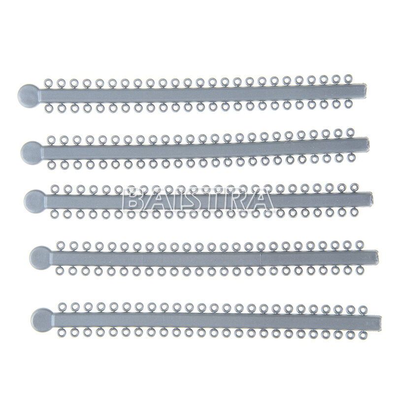 50 ties per stick/20 sticks Dental Orthodontic Ligature Ties Gray 1000Ties