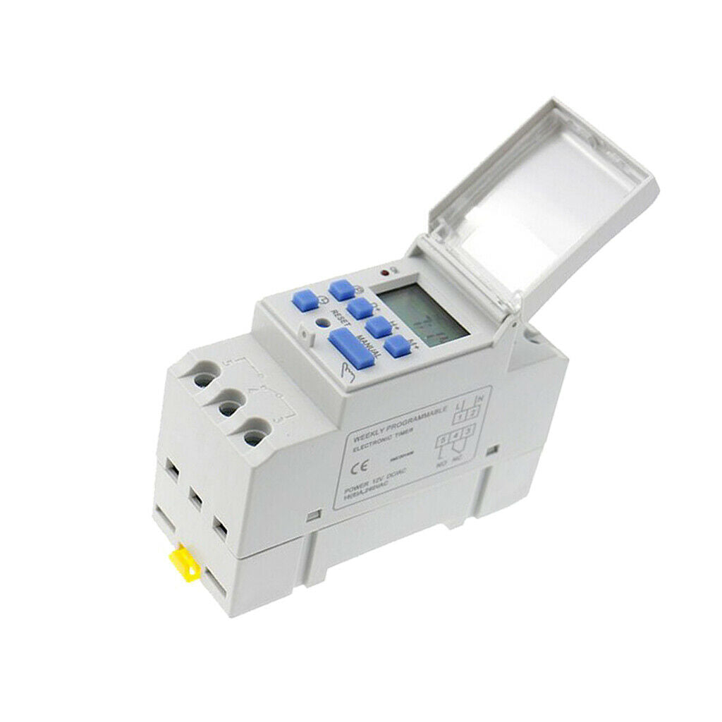 Set of 1 ABS Plastic Digital Electronic Time Switch LCD Display 1.2V/40mA