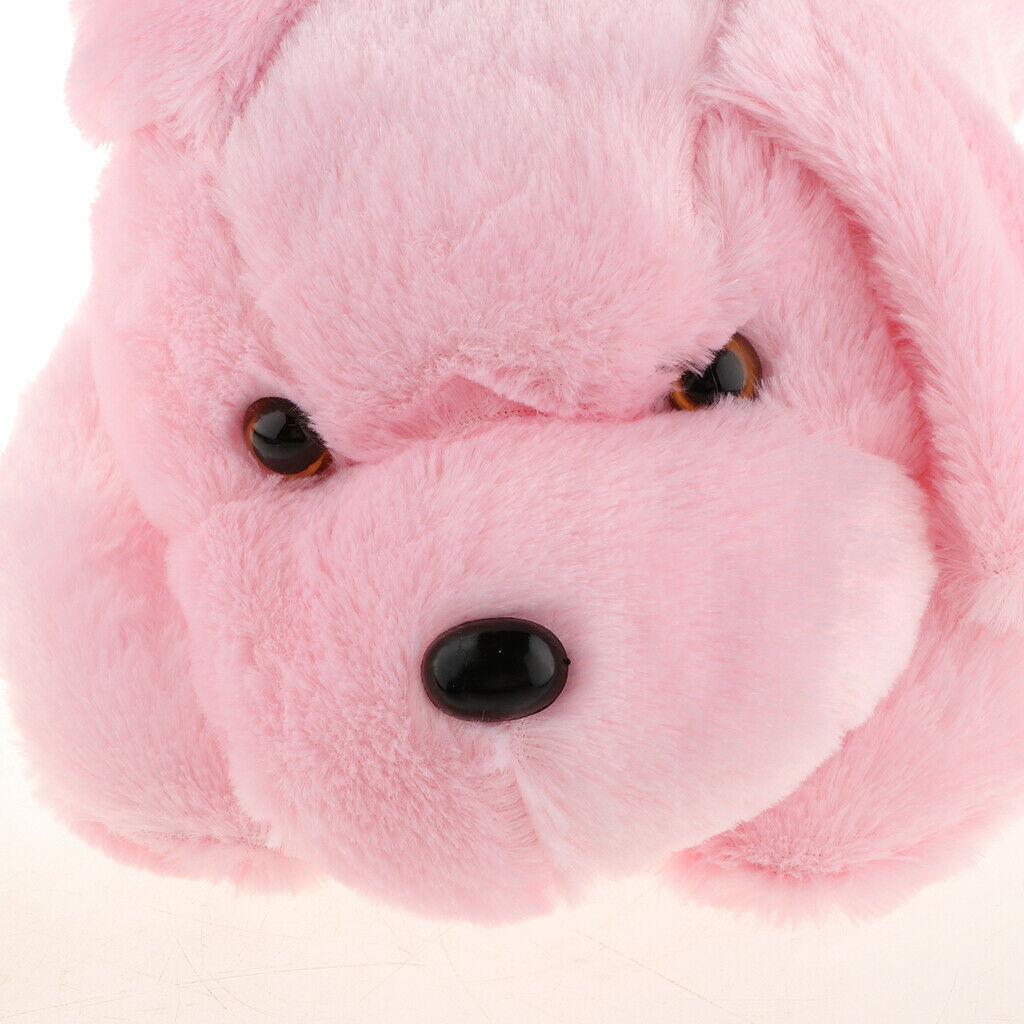 LED Doggie Stuffed Animal Night Light Colorful Glowing Puppy Soft Plush Toys,