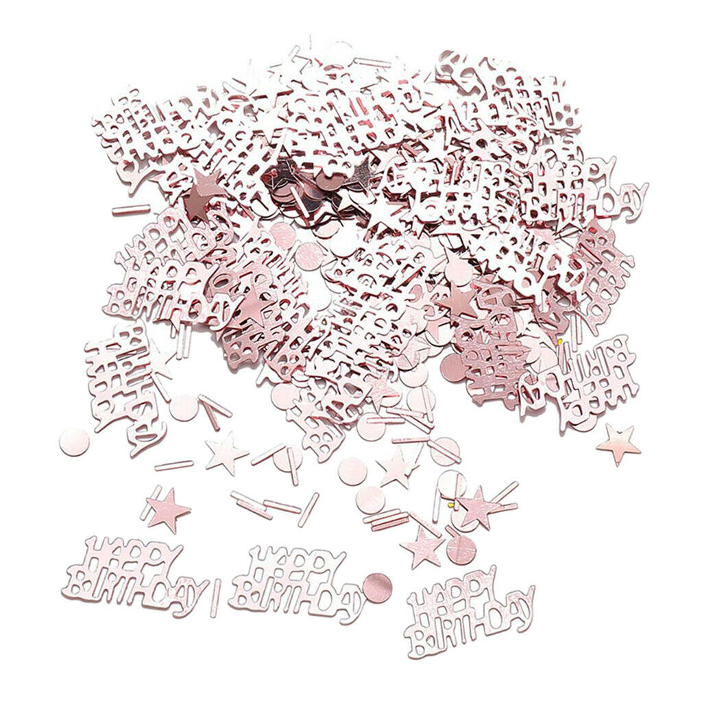 Shiny Metallic 30g Assorted Happy Birthday Confetti Sprinkle Party Decor