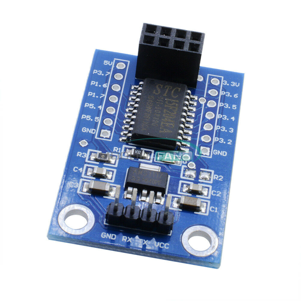 STC15F204 MCU Wireless Development Board + NRF24L01+ Wireless Serial Module