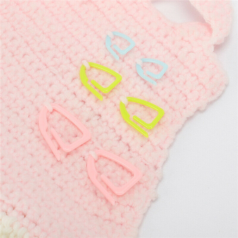 15pcs Silicone Stitch Markers Knitting Holder DIY Weave Tools Locking Sti.l8