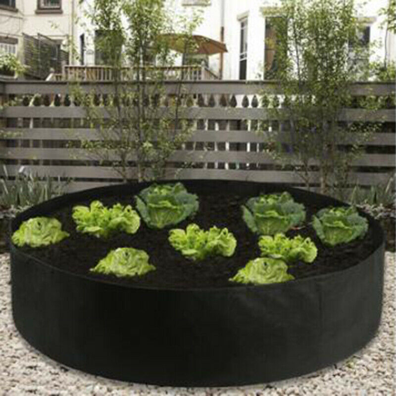 Non-Woven Fabric Raised Garden Bed Round Planting Container Grow B.DD