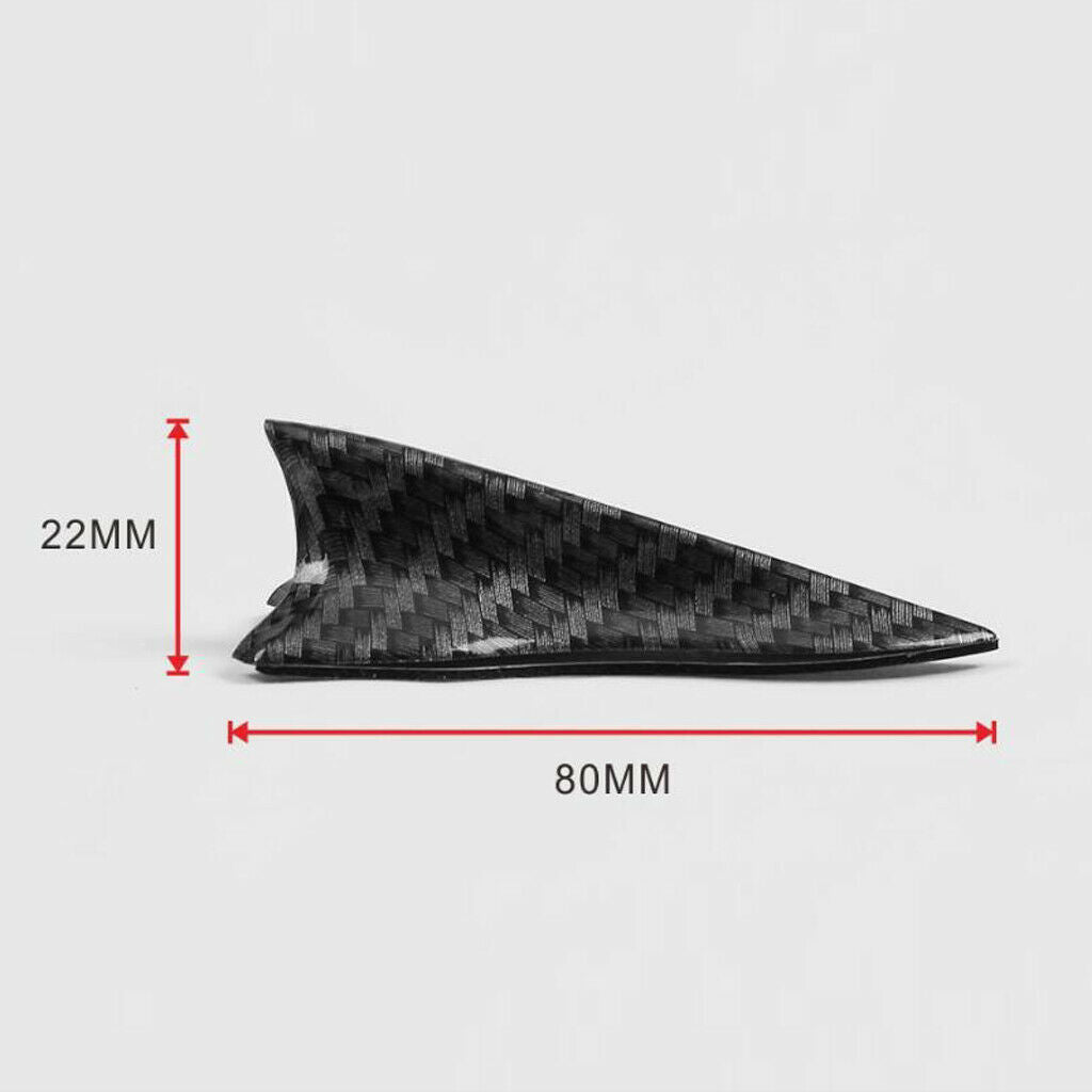 20PCS Black Shark  Decorative Carbon Pattern Kit for Spoiler Roof Wing