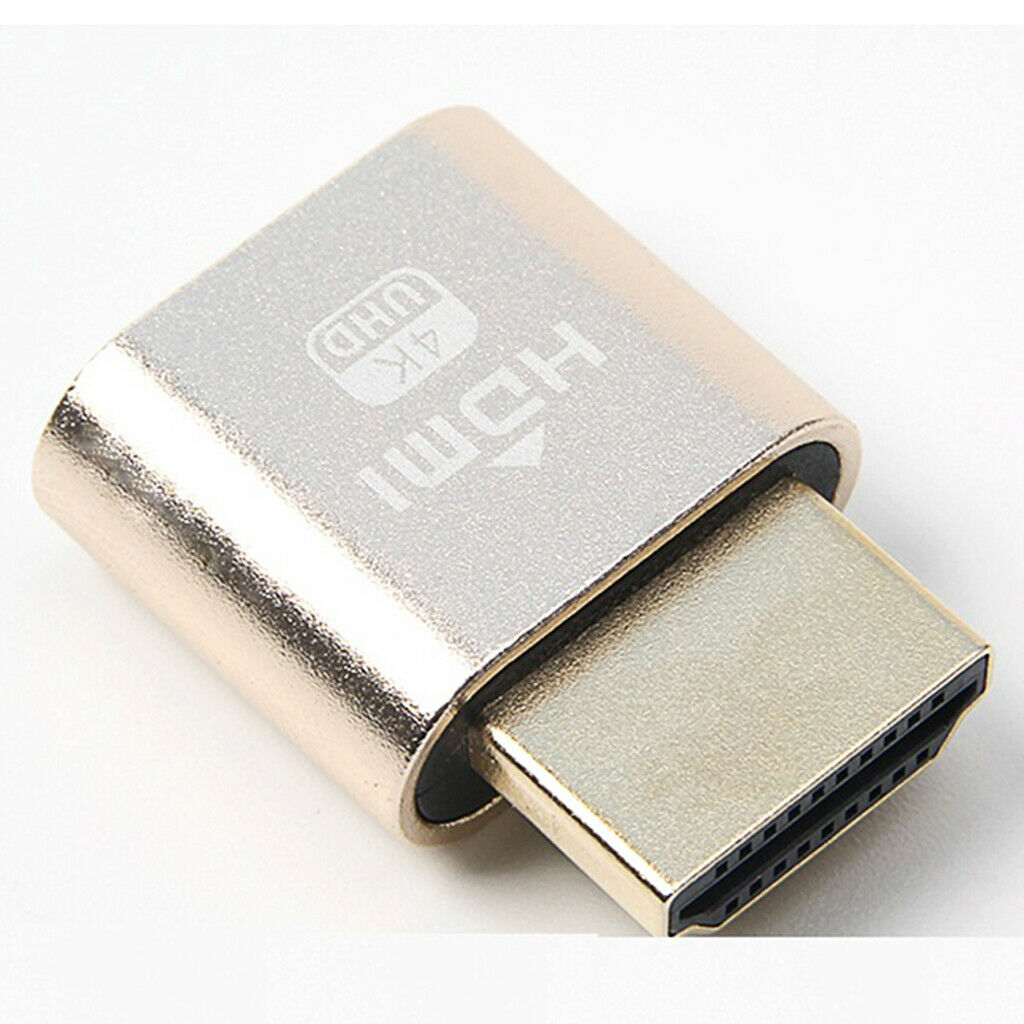 Display Emulator Dummy Plug Headless Ghost DDC EDID 3840*2160
