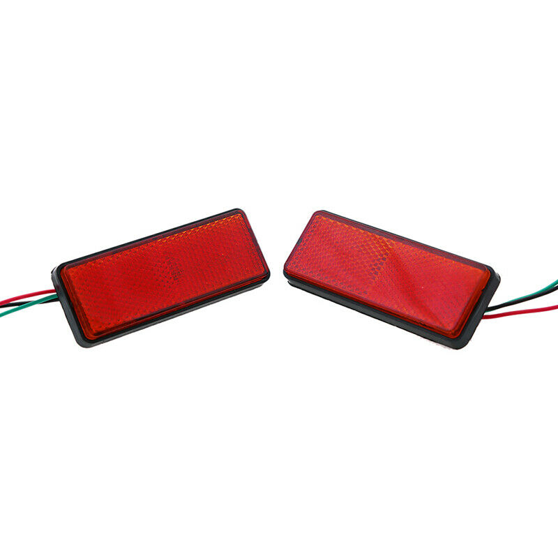 12V LED Blumper Reflectors Insight Taillight Brake Light Motorcycles Dirtbike