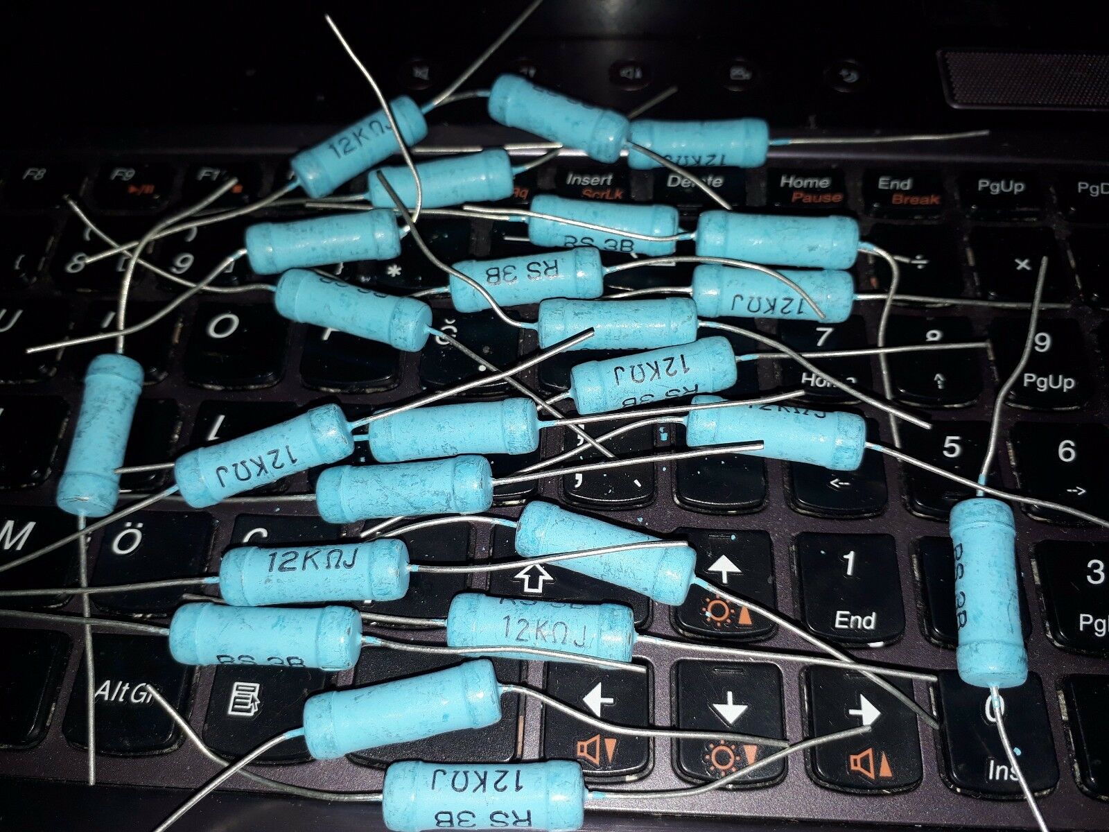 25pcs NOS DALE 12K RS-3B 4W  HI_END MIL GRADE Audio Resistors!