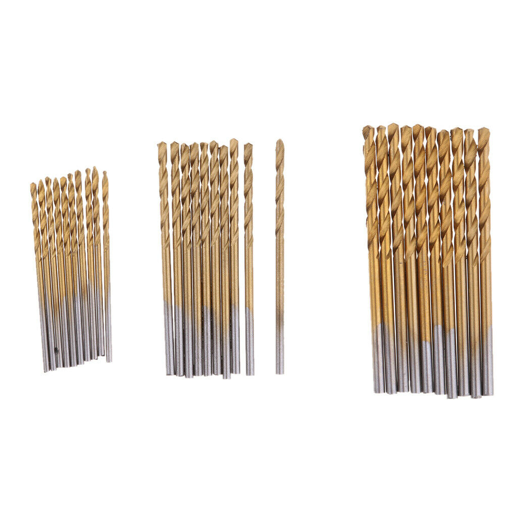 100x Professional Hss 1.0mm, 1.5mm, 2.0mm, 2.5mm,3.0mm Drill Bit Twist Drill