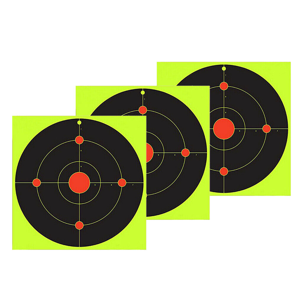 30x Adhesive Shooting Stickers Spots Hunting Shooting Target Paper 8inches