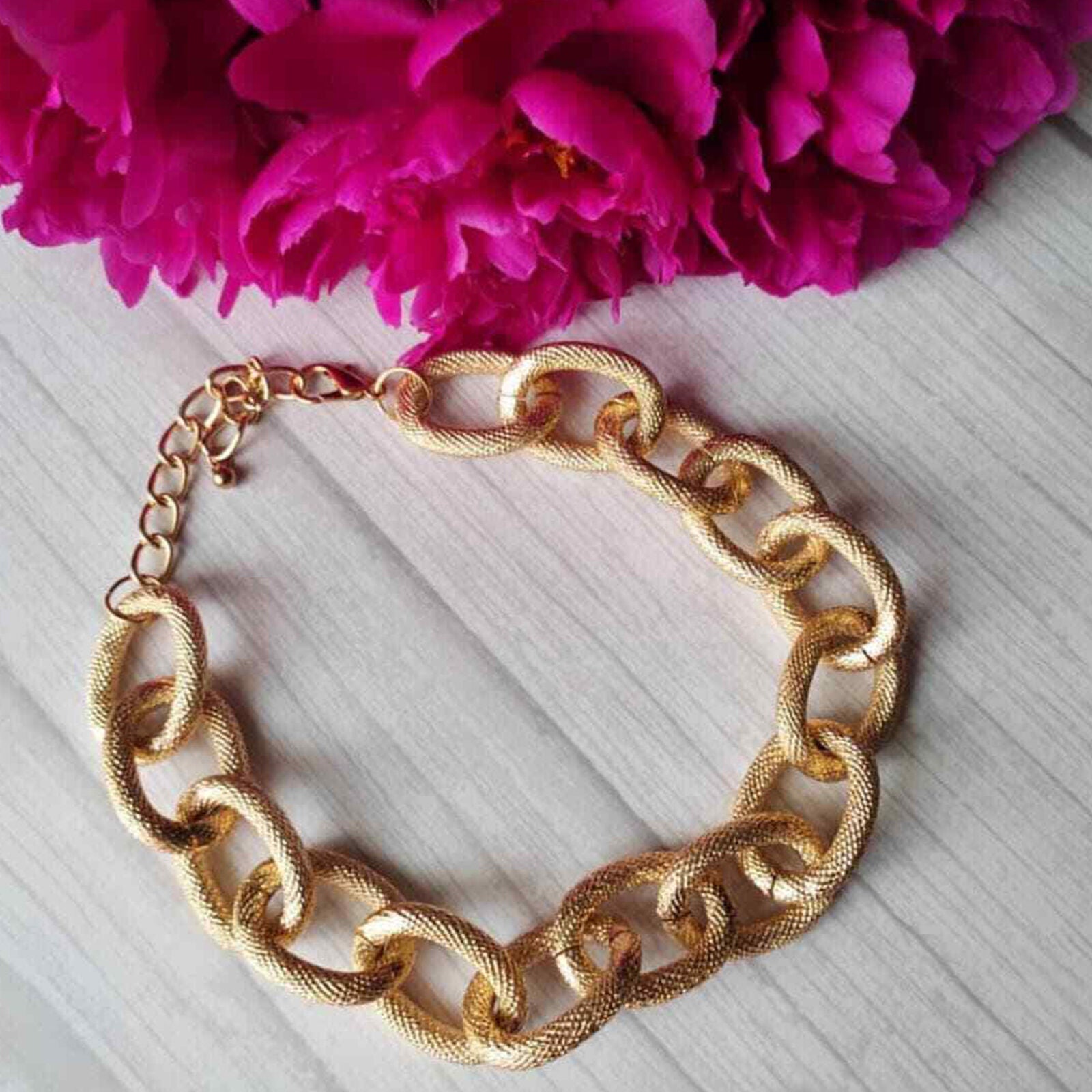 Retro Fashion hip-hop single-layer thick chain necklace For women