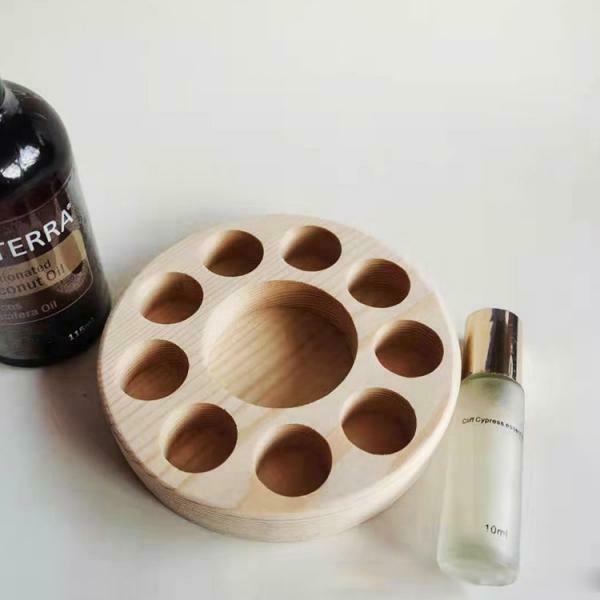 Wooden Essential Oil Display Stand Rack Organizer Shelf Can Hold 10 Bottles