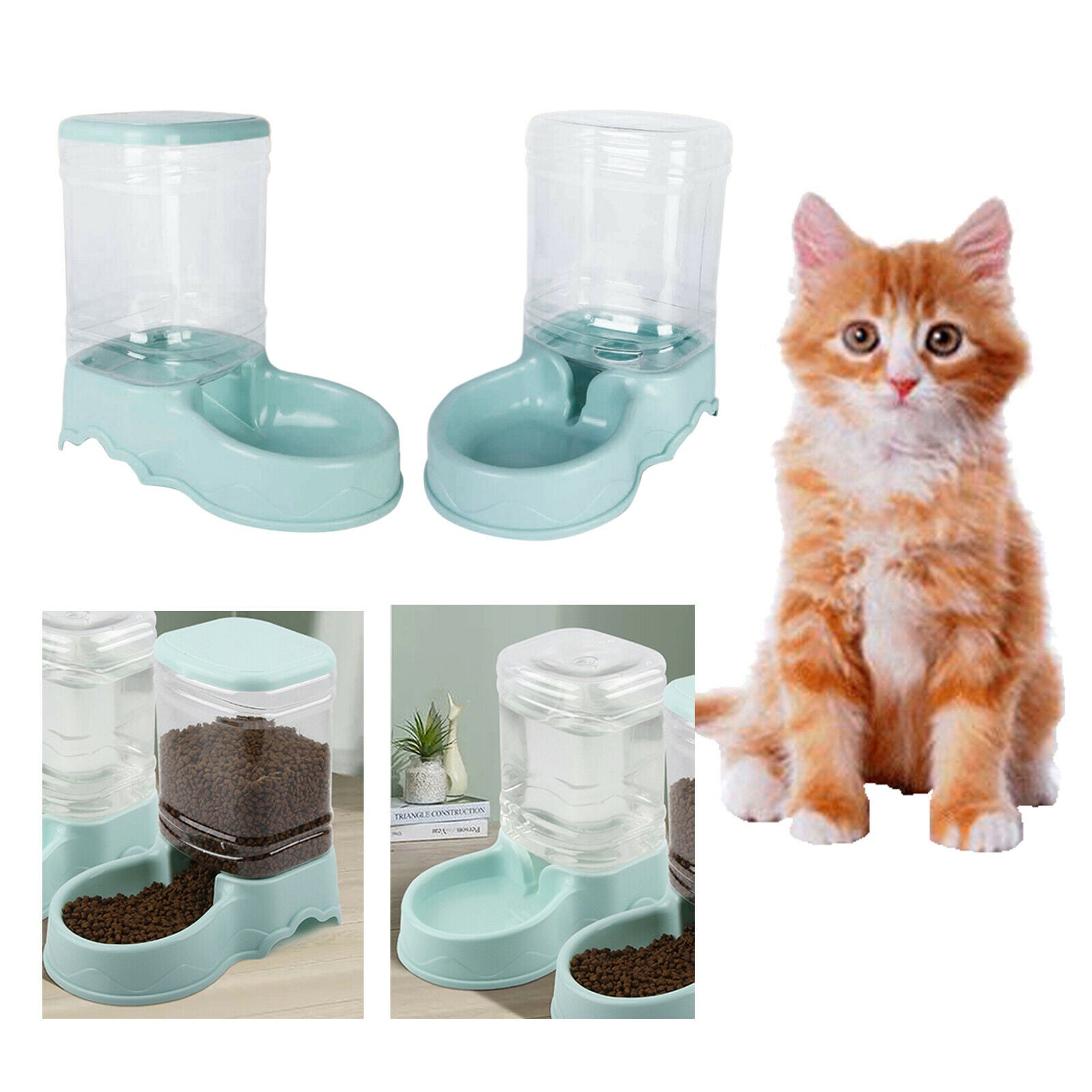 2 pieces 3.5L Cats Large Water Feeder WATER DISPENSER Small Medium Large Dog