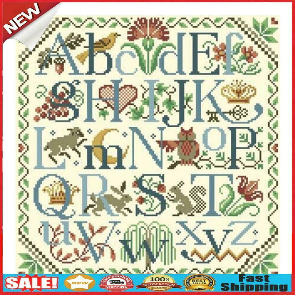 Cross Stitch Full Embroidery Alphabet Letter Stamped Cross Stitch -Strand Kit @