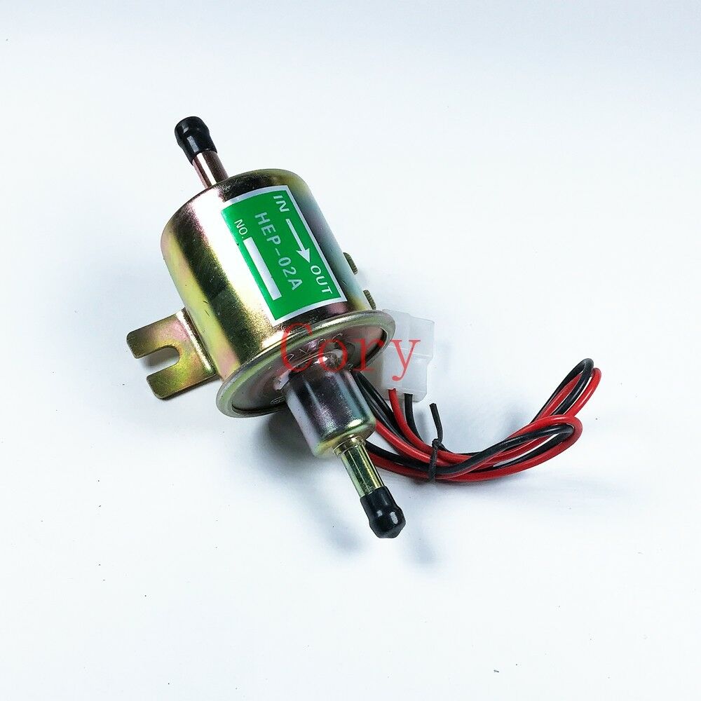 1PCS Universal Fuel Pump Gasoline Electric Oil Pump Metal Low Pressure 8MM 24v