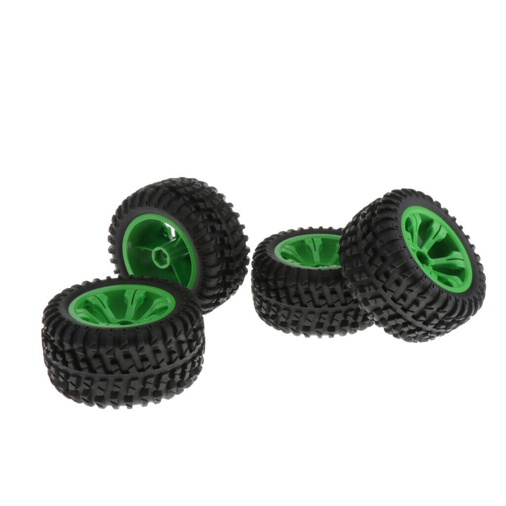 4 Pieces Wltoys 12428-A 1/12 Car Upgrade Tire 110mm Dia Replacement Parts