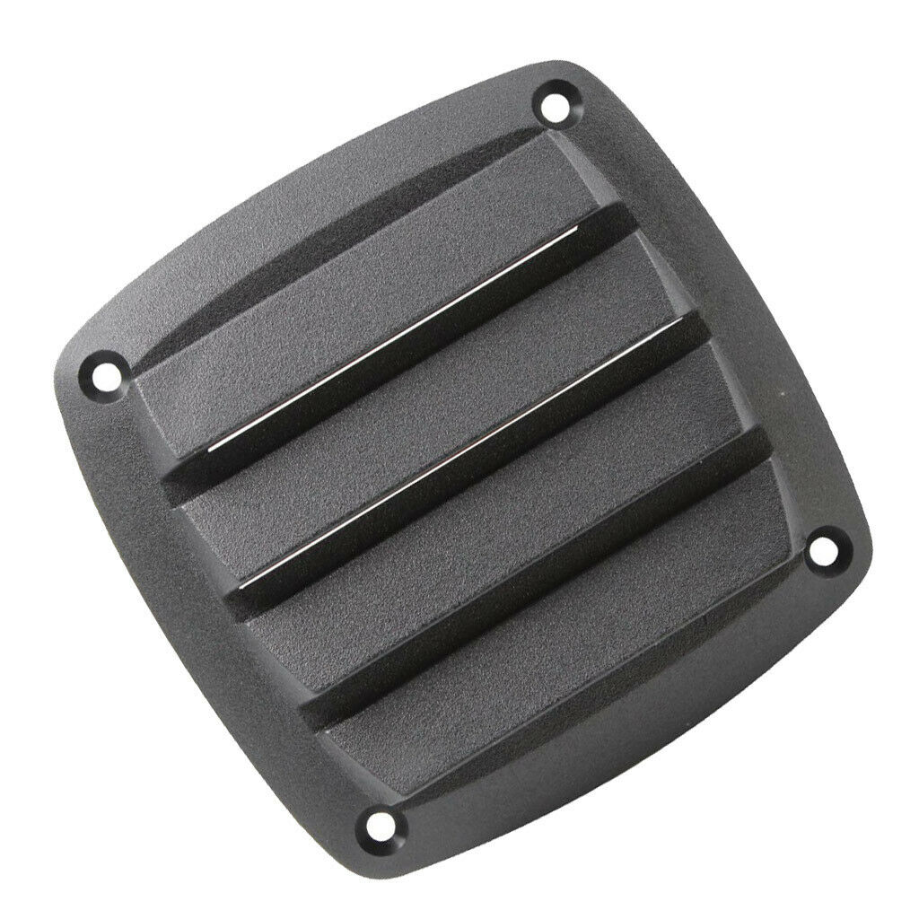 4 Inch Black ABS Plastic Louvered Vents Marine Yacht Air Vent Boat Hardware