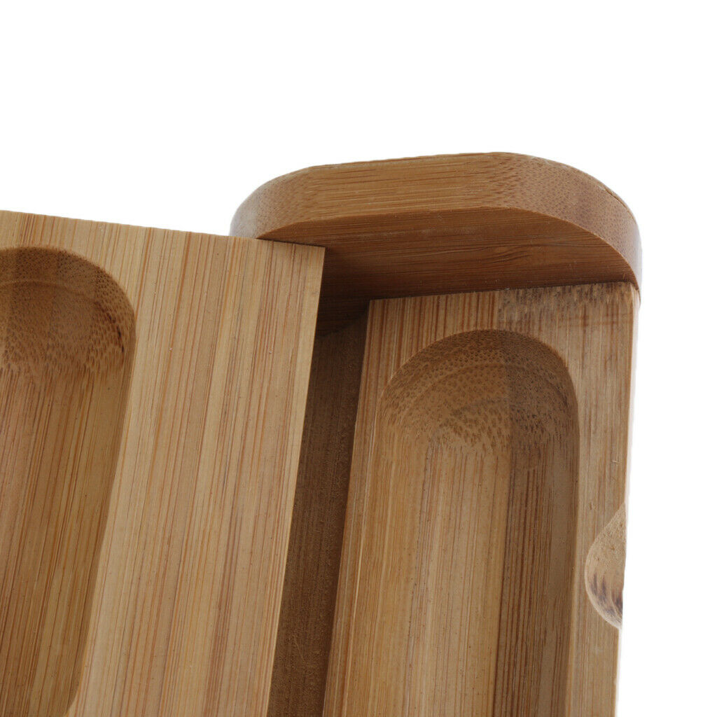 Bamboo Essential Oil Storage Box Display Carry Case Holder For 1 Bottle