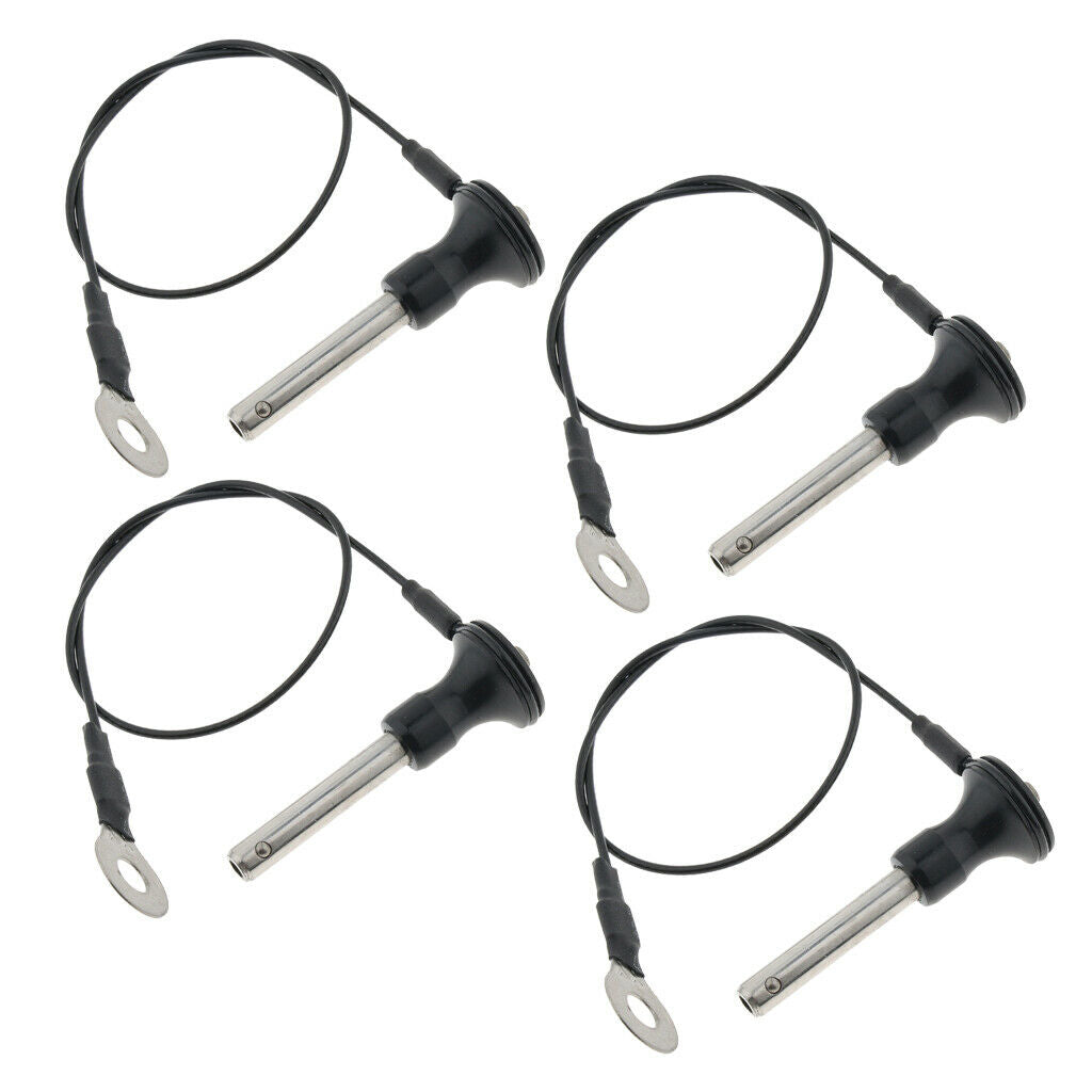 4 Pieces Stainless Steel Ball Lock Quick Release Pin Push Button Fine Finish