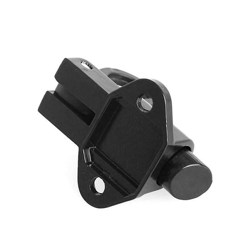 Black Window Gate Security Pull Ring Spring Bounce Door Bolt Aluminum Latch Lock