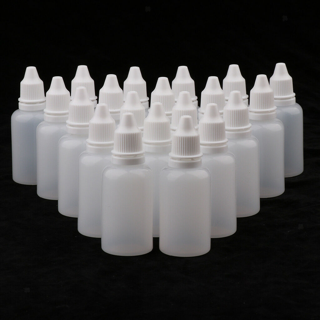 20pcs Essential Oil Bottles, Dropper Bottle Applicator Squeezable Dropping