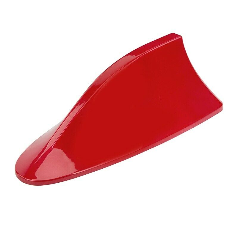 Red Car Vehicle Auto Shark Fin Antenna With Signal Radio Stereo Aerials AM FM