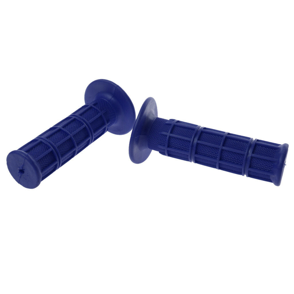 Blue-22MM 7/8" Handlebar Rubber Gel Hand Grips Motorcycle Dirt Bike ATV