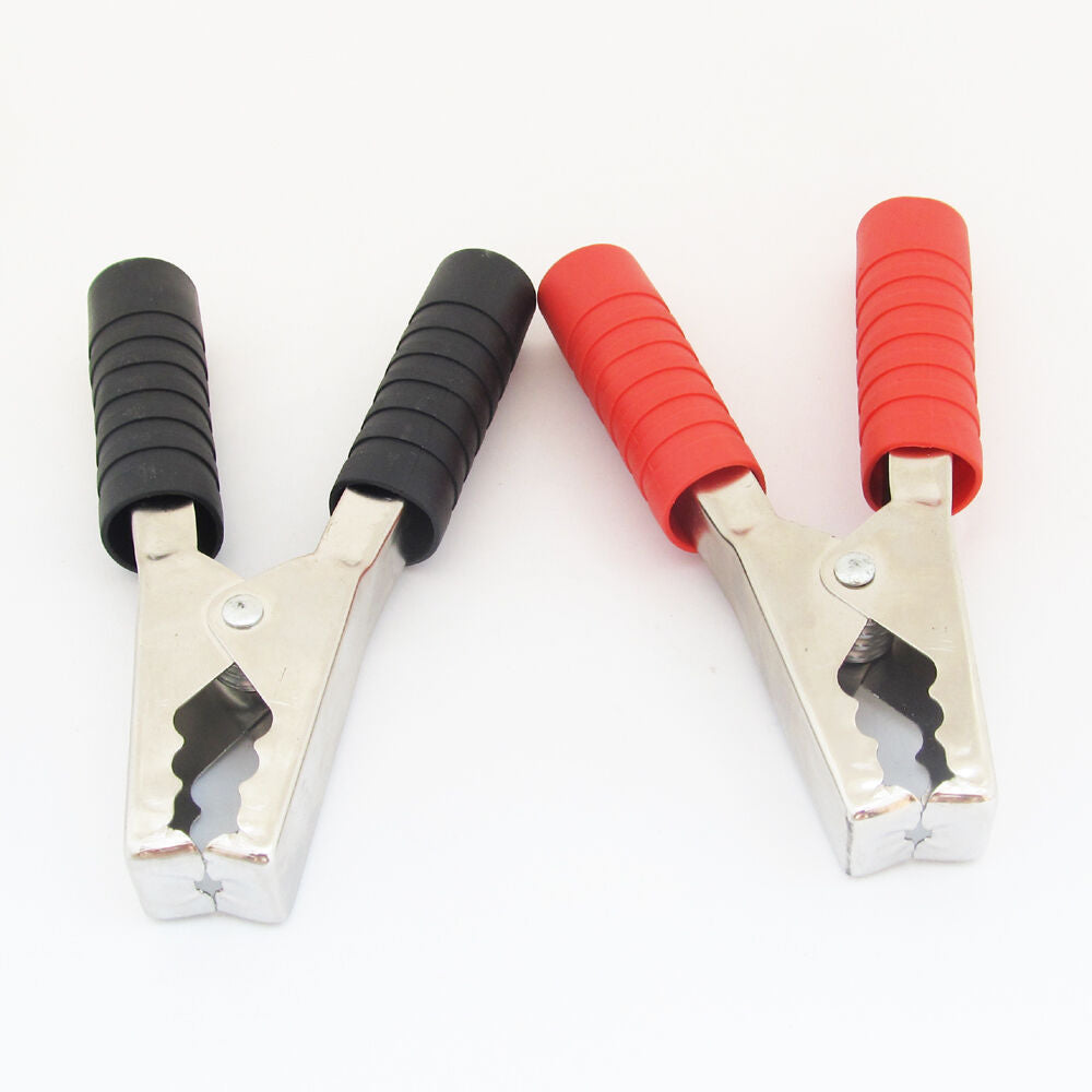 10pcs Nickel Plated 140mm 200A Crocodile Car Battery Insulated Test Clip Clamp