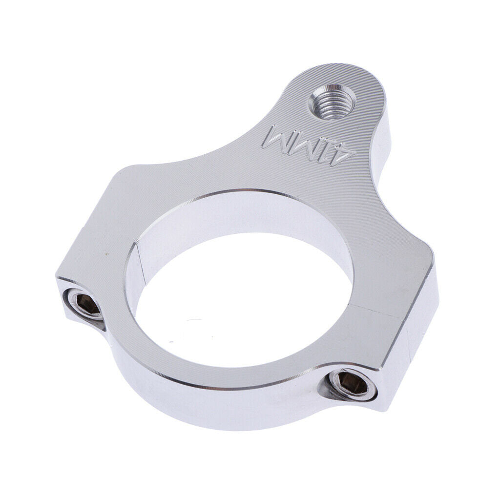 Motorcycle Aluminum Steering Damper Fork Frame Mounting Clamp Bracket 41mm Parts