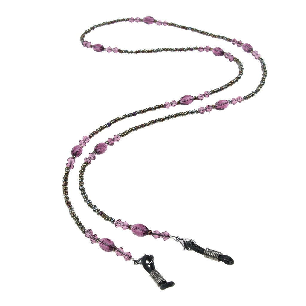 Women Beaded Eyeglasses Sunglasses Holder Retainer Cord