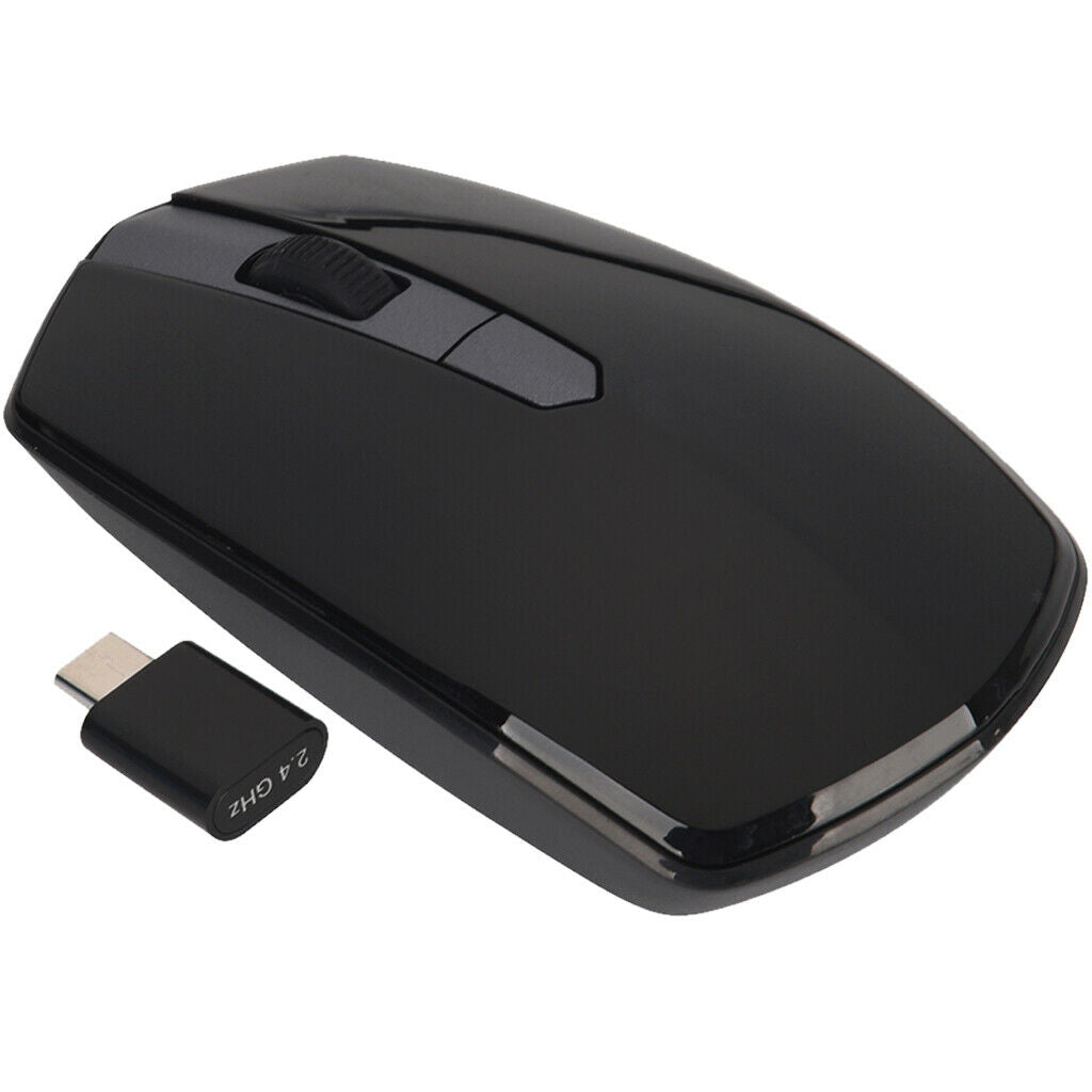 Wireless Mouse with Type C Receiver, 3 DPI, Auto Sleeping for USB C Device